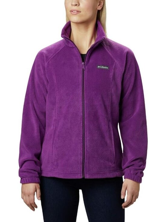 Columbia Jackets & Blazers - Columbia Jacket Size Large Purple Fleece Benton Springs Full-Zip Long Sleeves